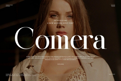Comera Modern Elegant Serif Font Typeface