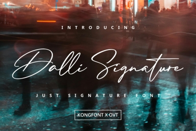 Dalli Signature - Just Signature Font