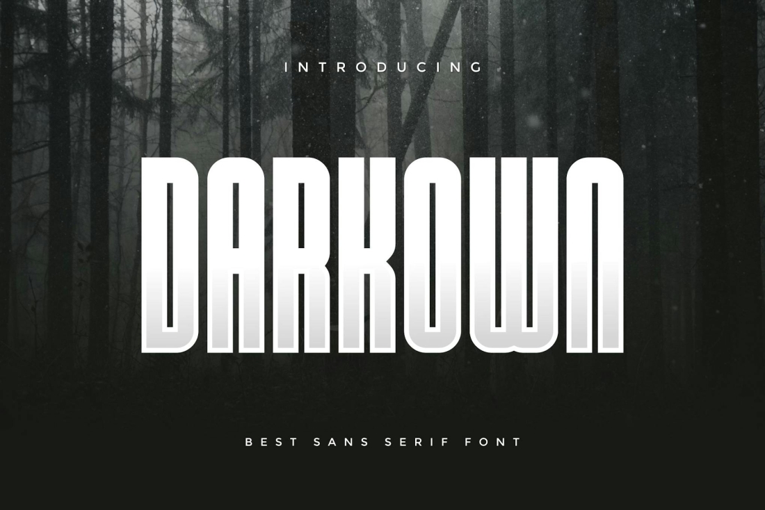Darkown - Modern Sans Serif Font