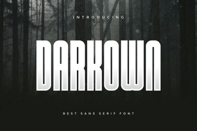 Darkown - Modern Sans Serif Font