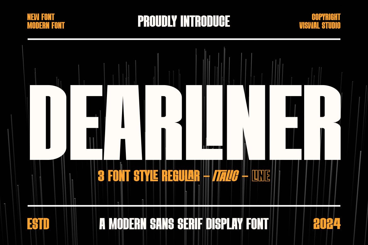 DEARLINER – Modern Font