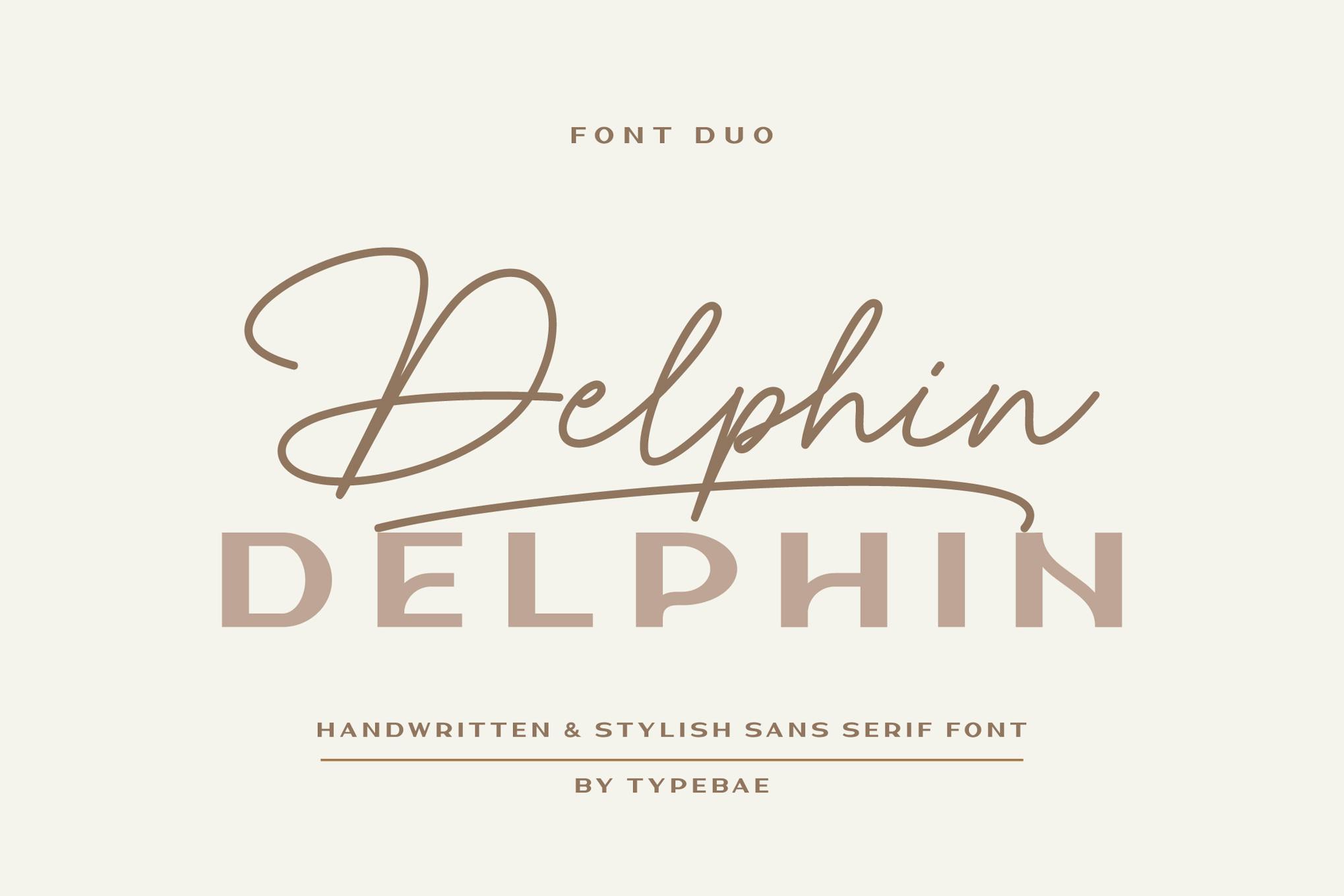 Delphin – Stylish Font Duo