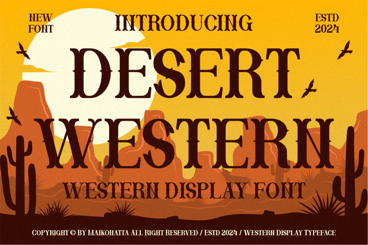 Desert Western – Western Display Font