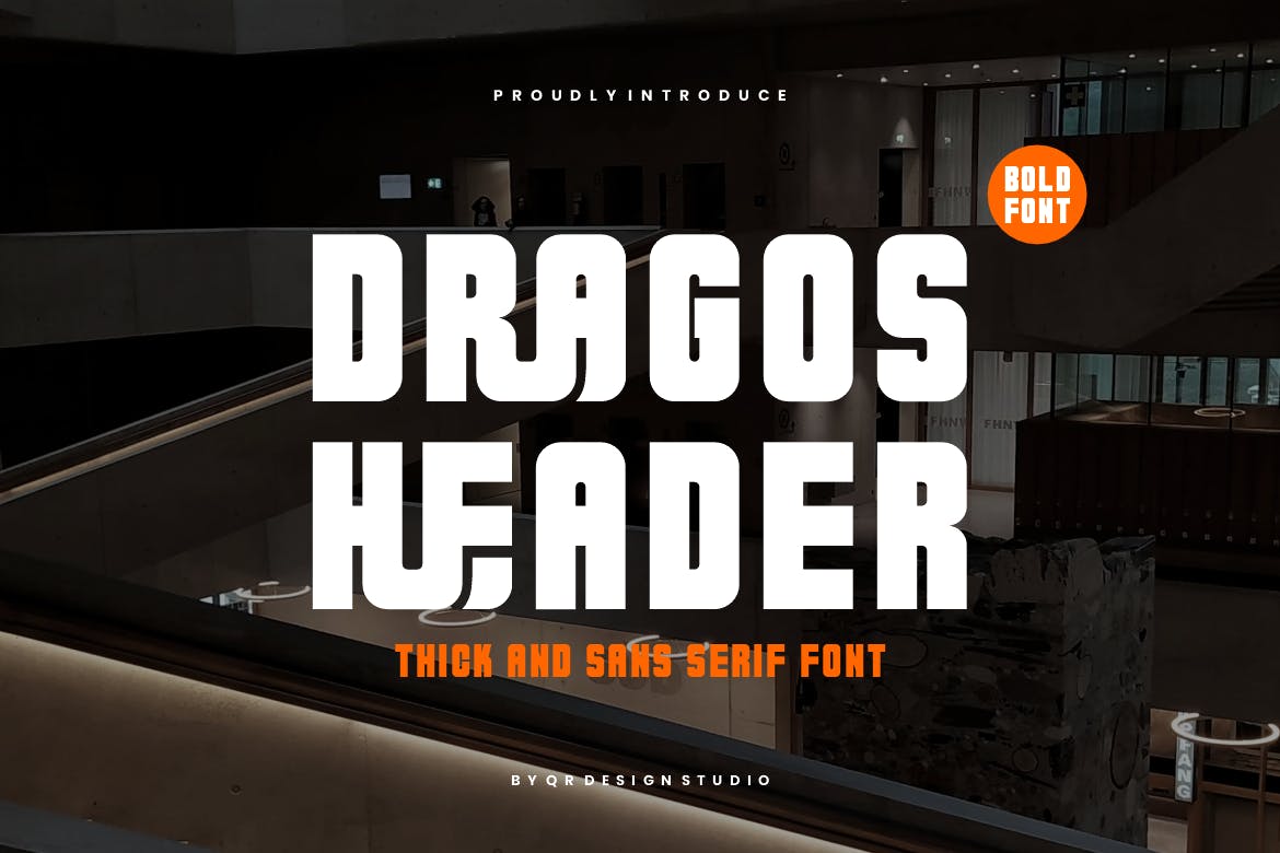 Dragos Header – Sans Serif & Thick Font