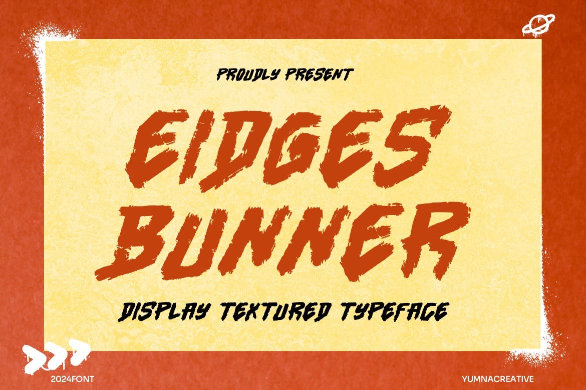 Eidges Bunner – Display Textured Font