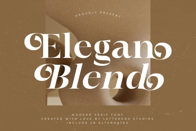 Elegan Blend Modern Serif Font