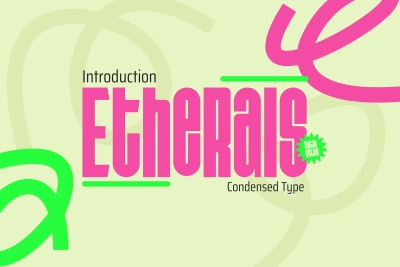 Etherals Condensed Type Font