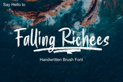 Falling Richees - authentic dry brush