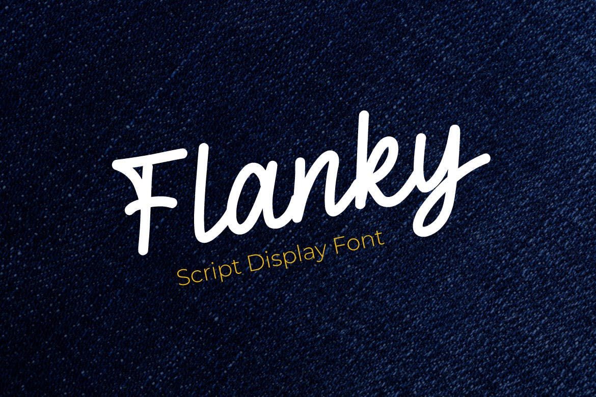 Flanky – Script Display Font