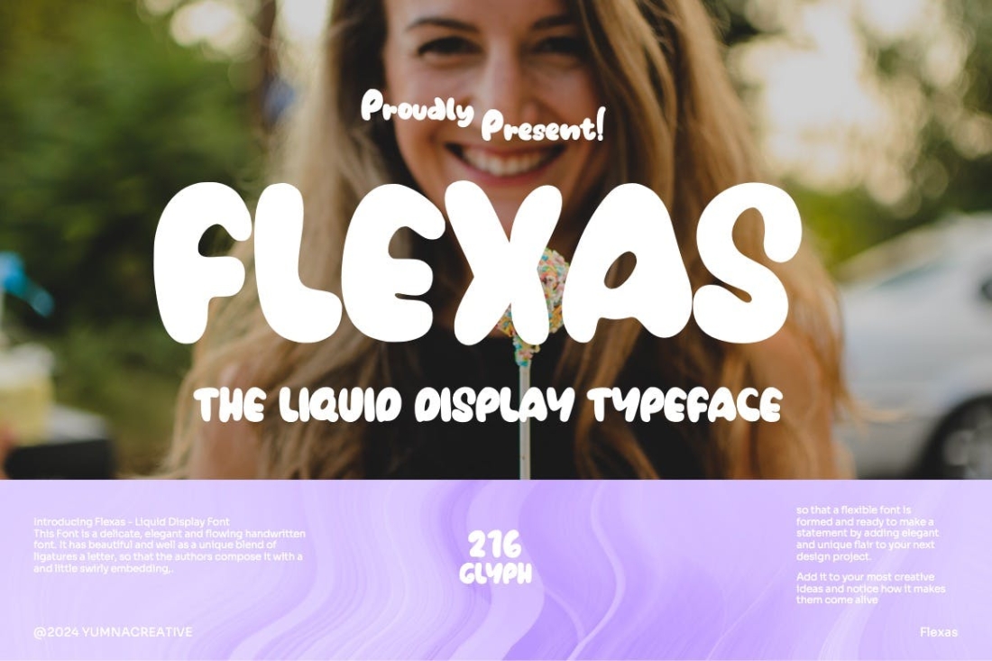 Flexas - Liquid Display Font