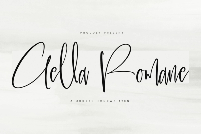 Gella Romane Modern Handwritten