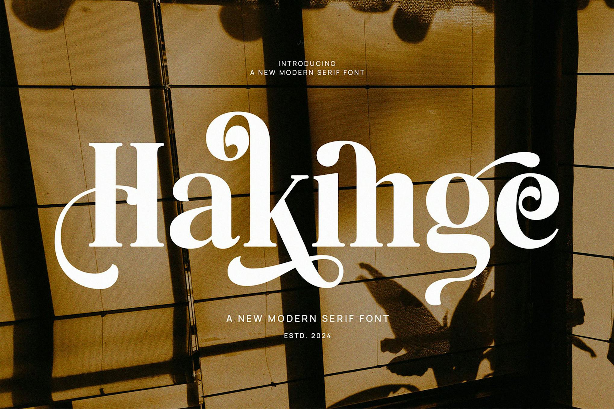 Hakinge – Elegant Serif Font