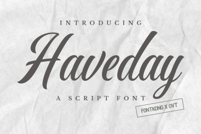 Haveday - Script Font