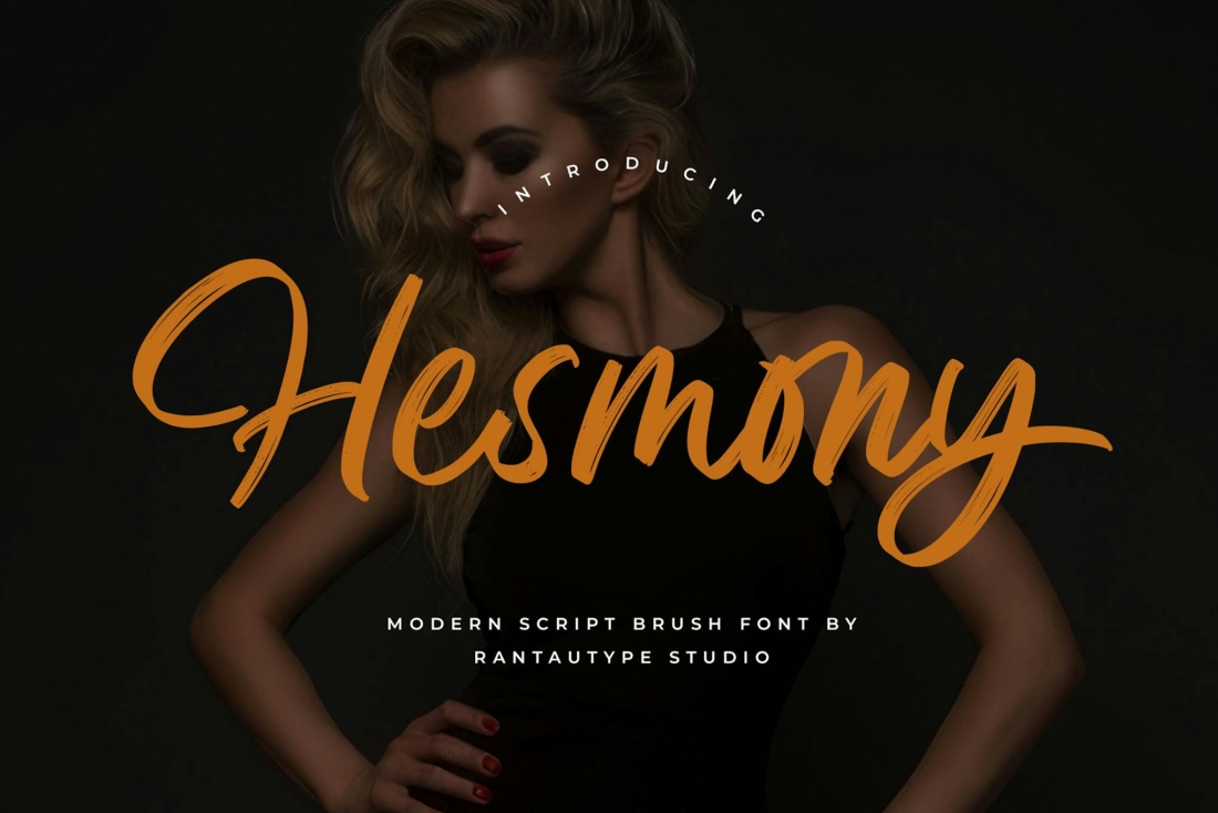Hesmony Modern Brush Script Font