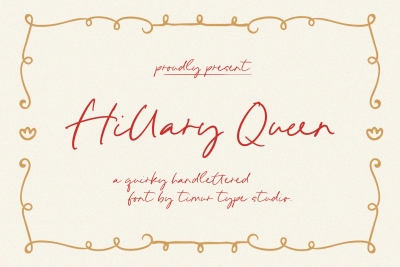 Hillary Queen - Quirky Handlettered Font TT
