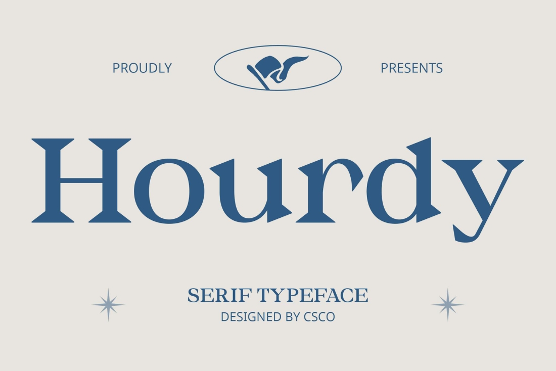 Hourdy – Serif Typeface
