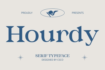 Hourdy – Serif Typeface