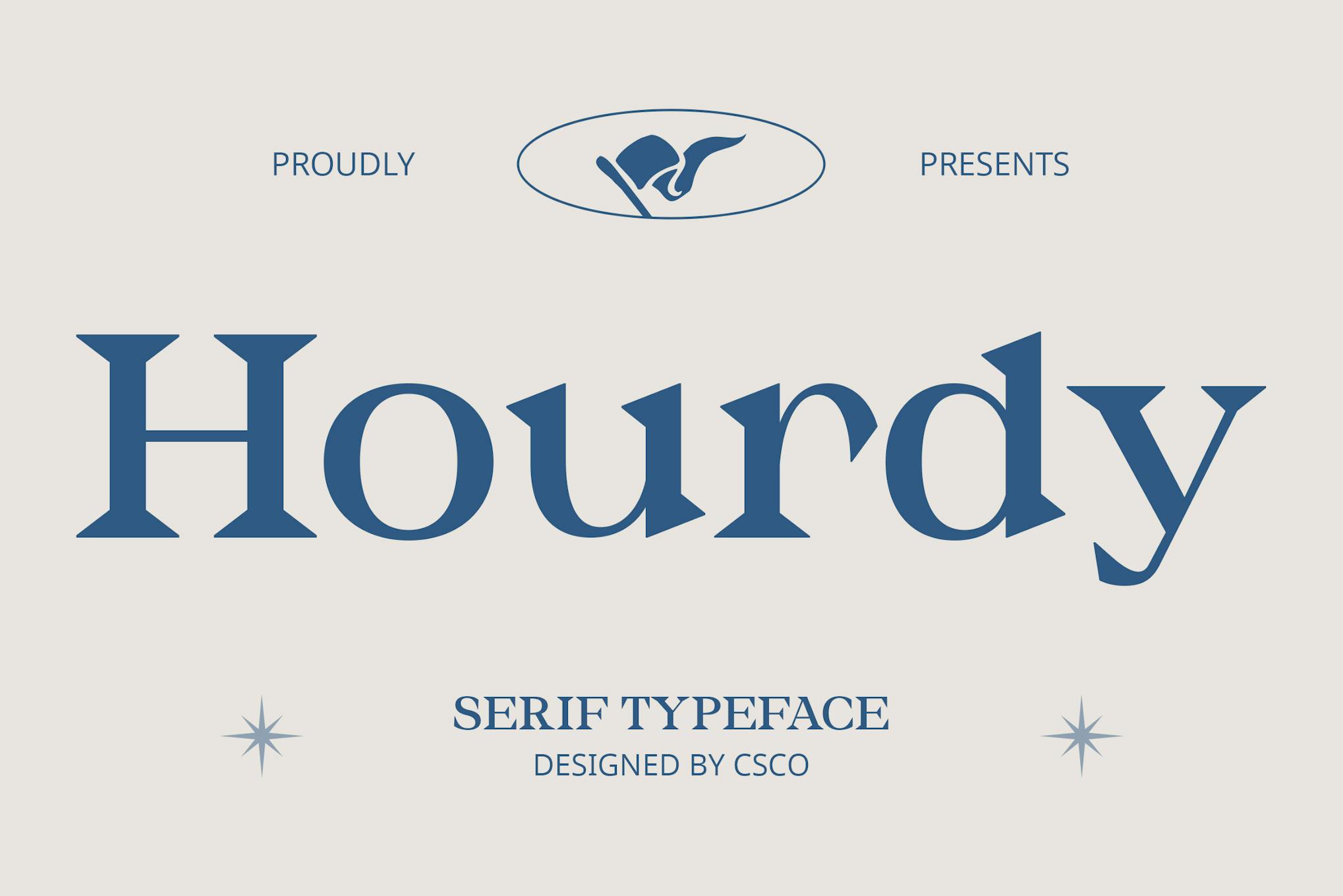 Hourdy – Serif Typeface