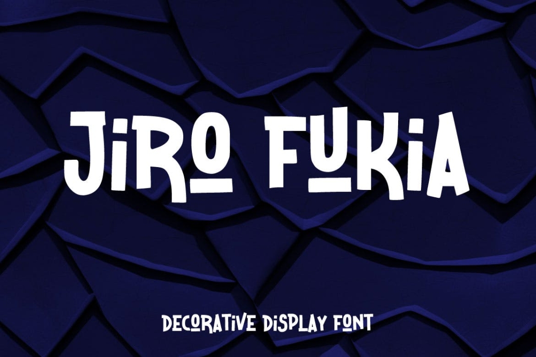 Jiro Fukia - Decorative Display Font