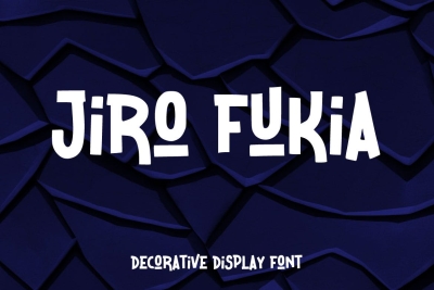 Jiro Fukia - Decorative Display Font