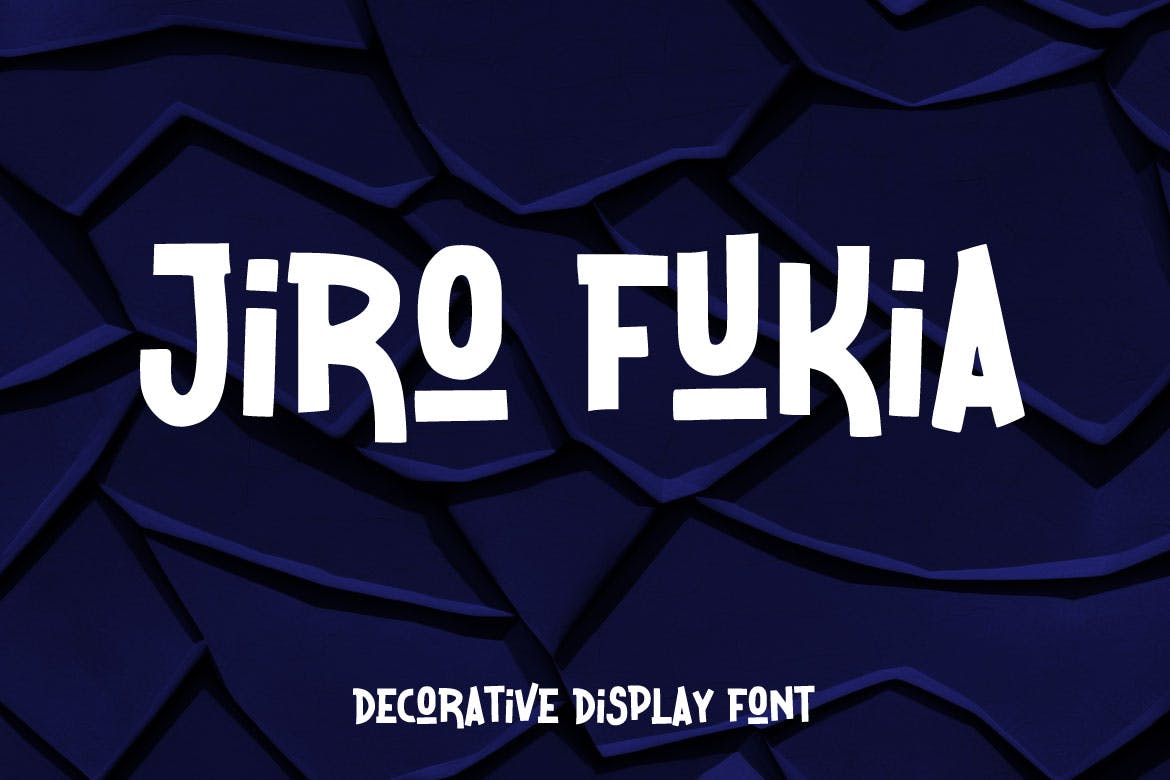 Jiro Fukia – Decorative Display Font