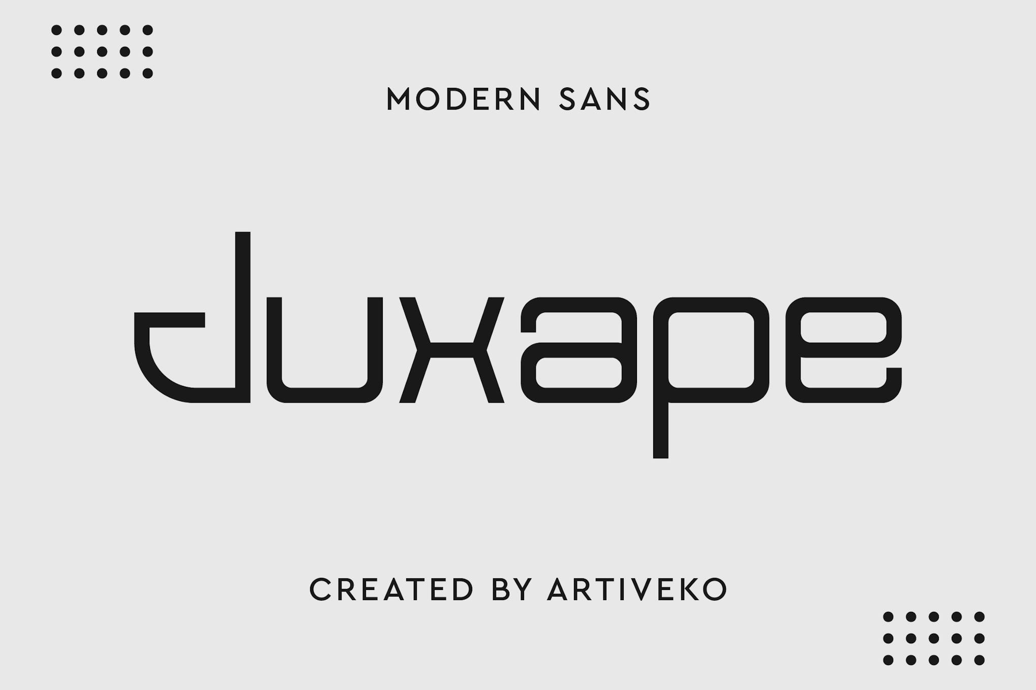 Juxape Technology Font