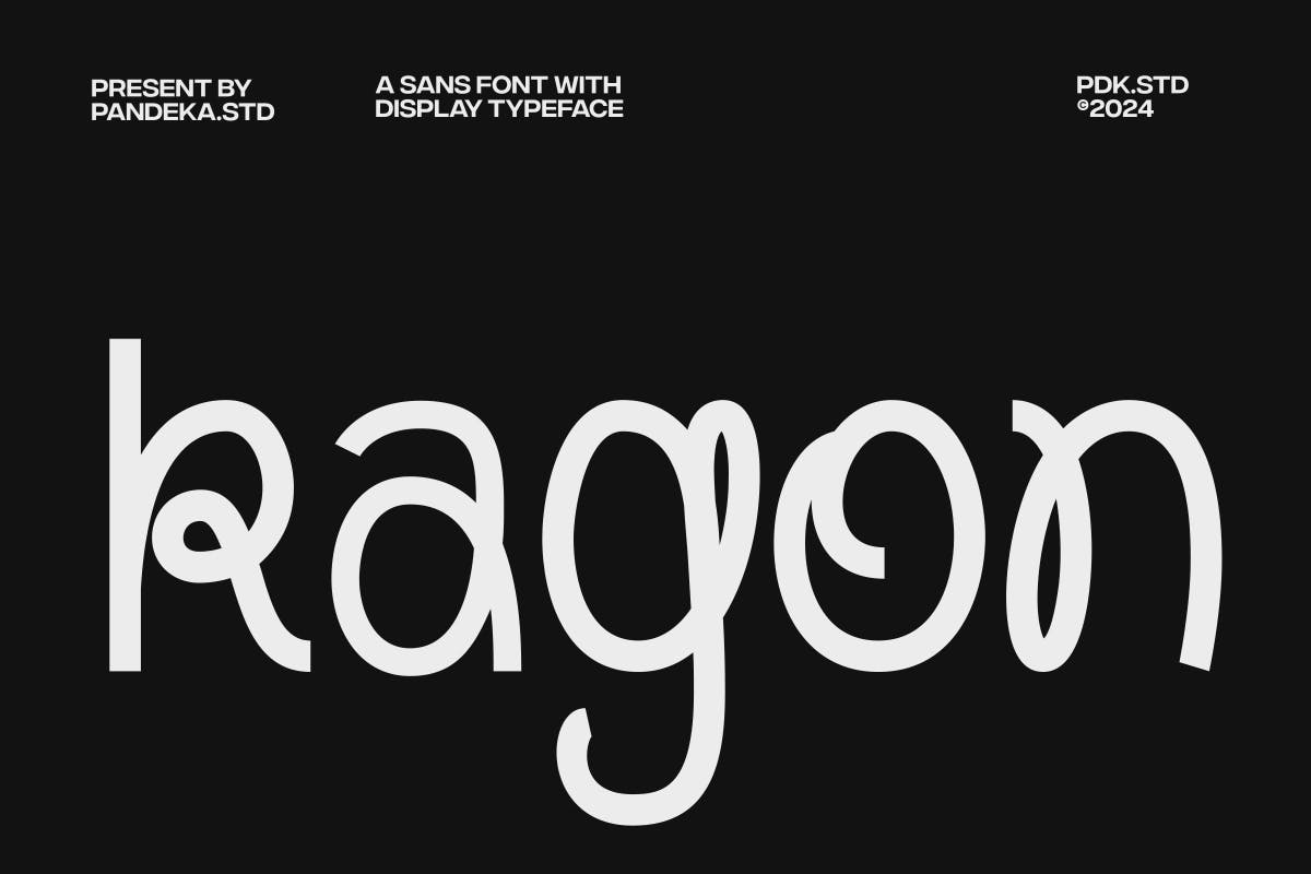 Kagon – Modern Experimental Logo Font