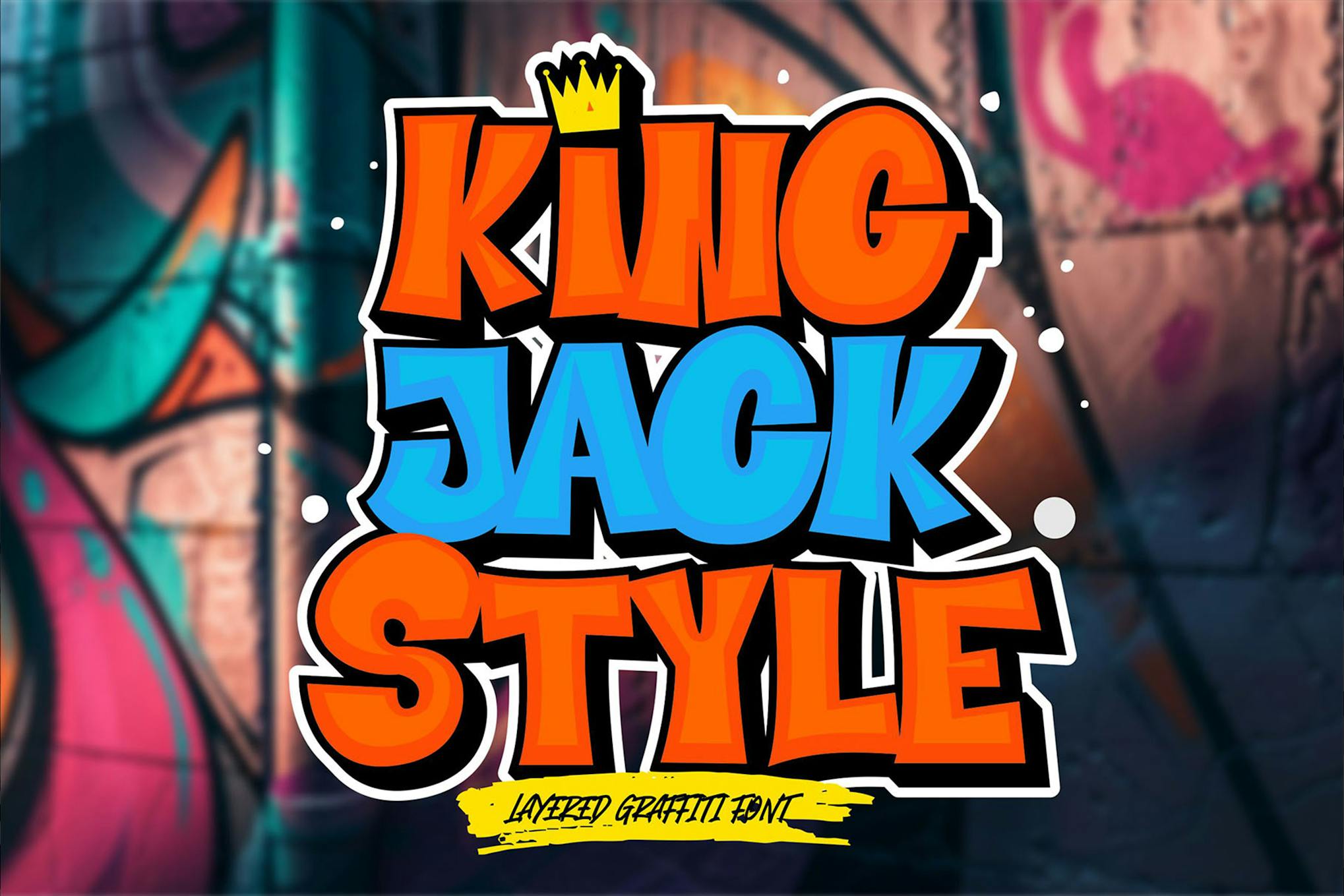 King Jack Style – Layered Graffiti Font