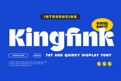 Kingfink - Modern Display Sans Serif