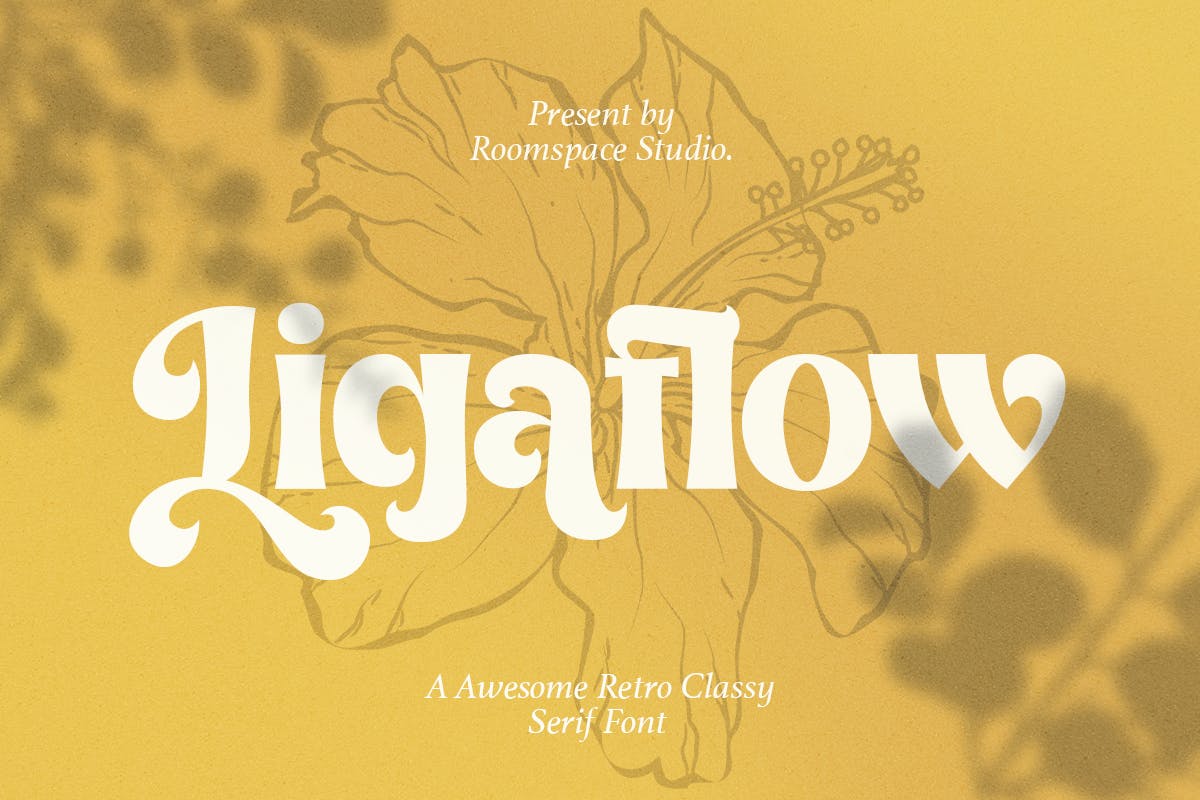 Ligaflow – Classy Fresh Retro Serif