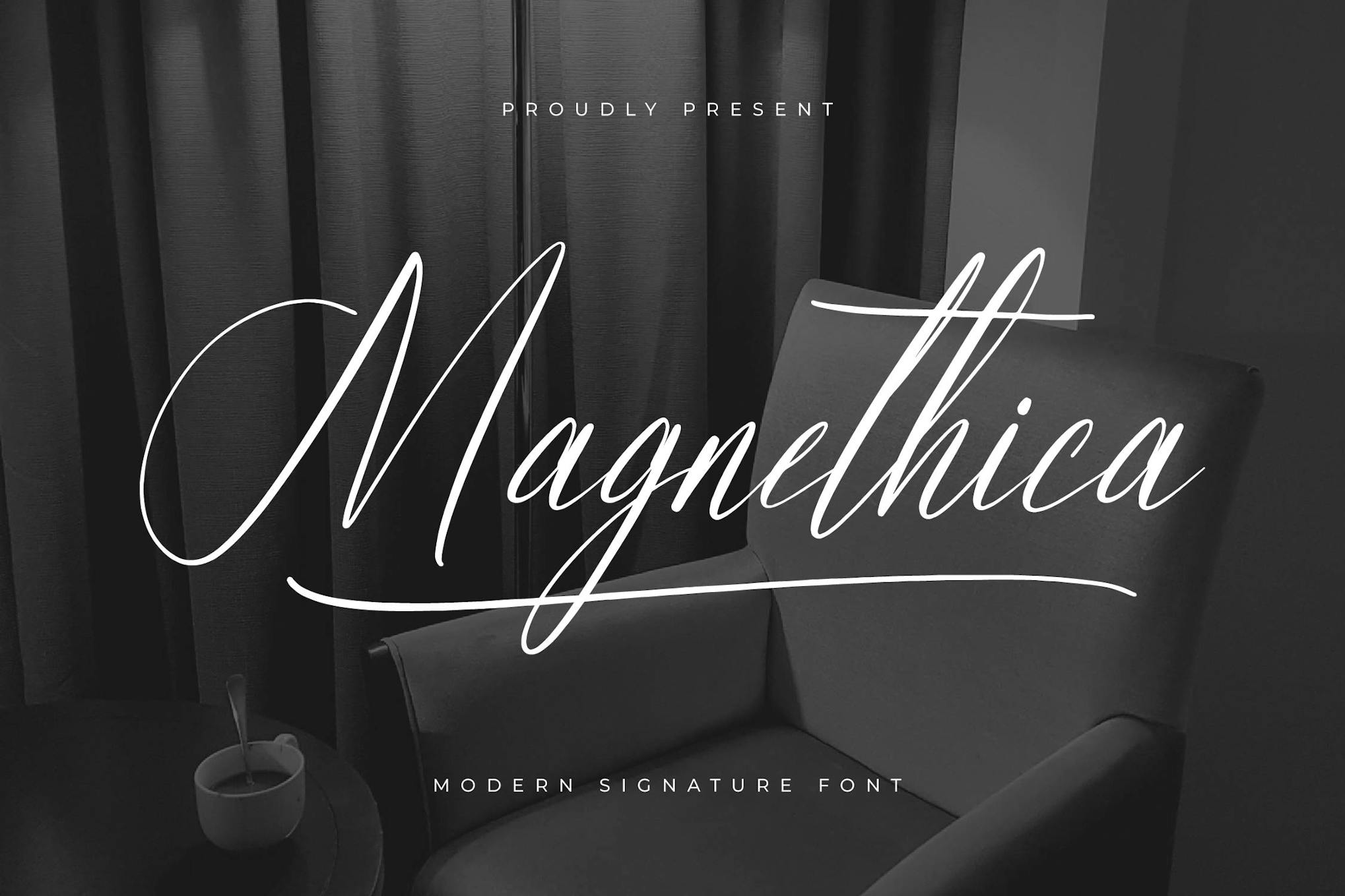 Magnethica Modern Signature Font