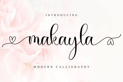 Makayla - A Lovely Script Font