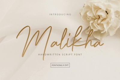 Malikha - Handwritten Script Font