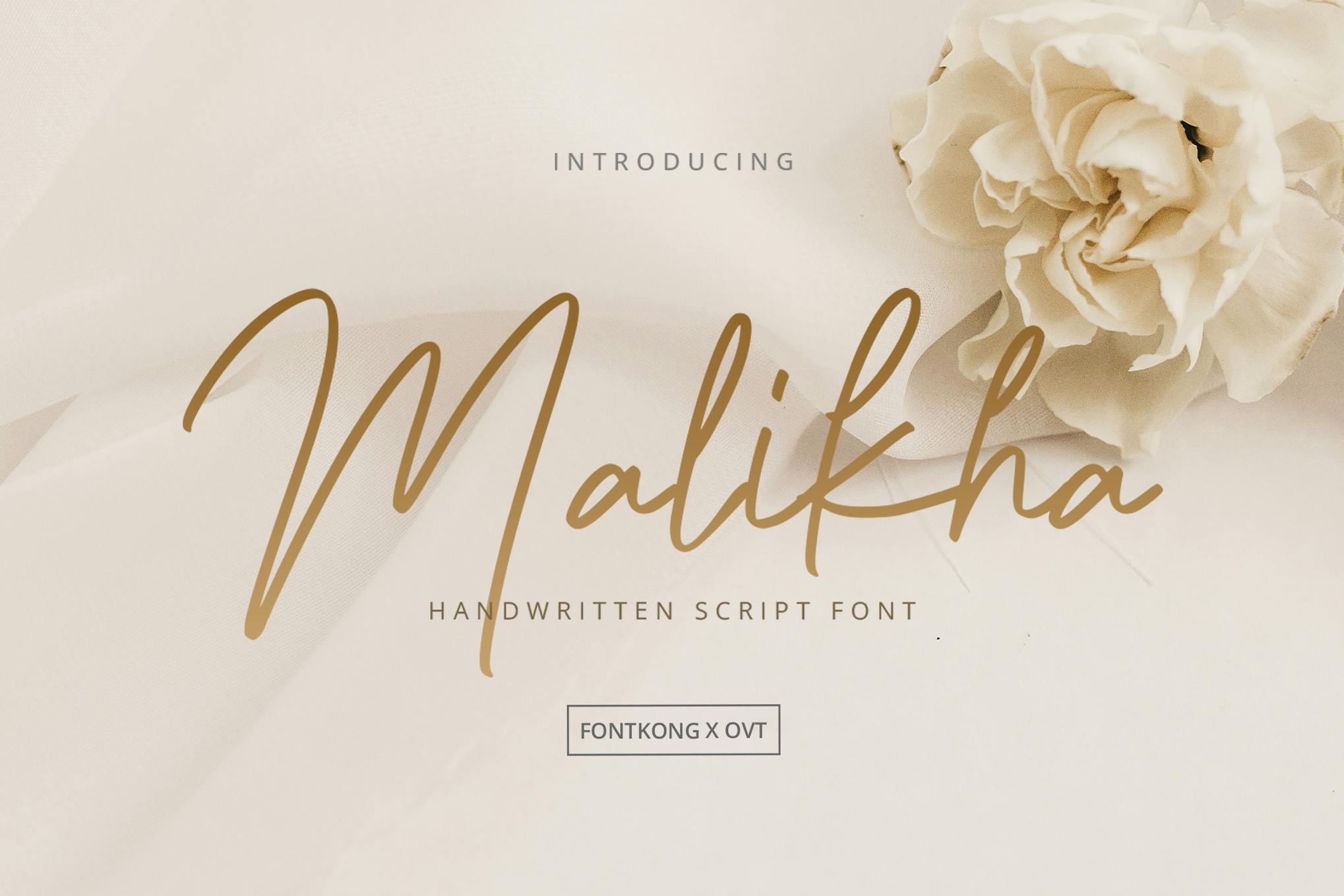 Malikha – Handwritten Script Font