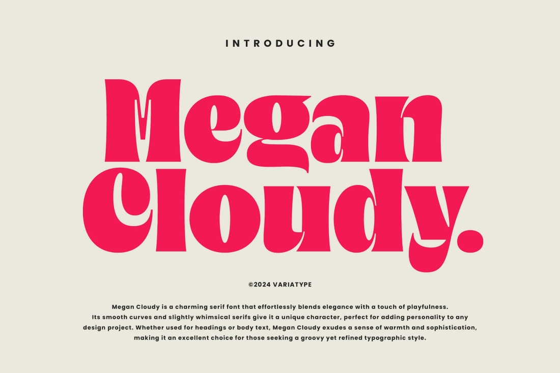 Megan Cloudy - Charming Serif