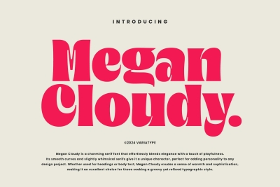 Megan Cloudy - Charming Serif