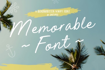 Memorable Font Script