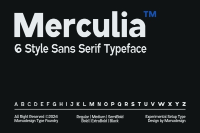 Merculia - Variable Family Sans Serif