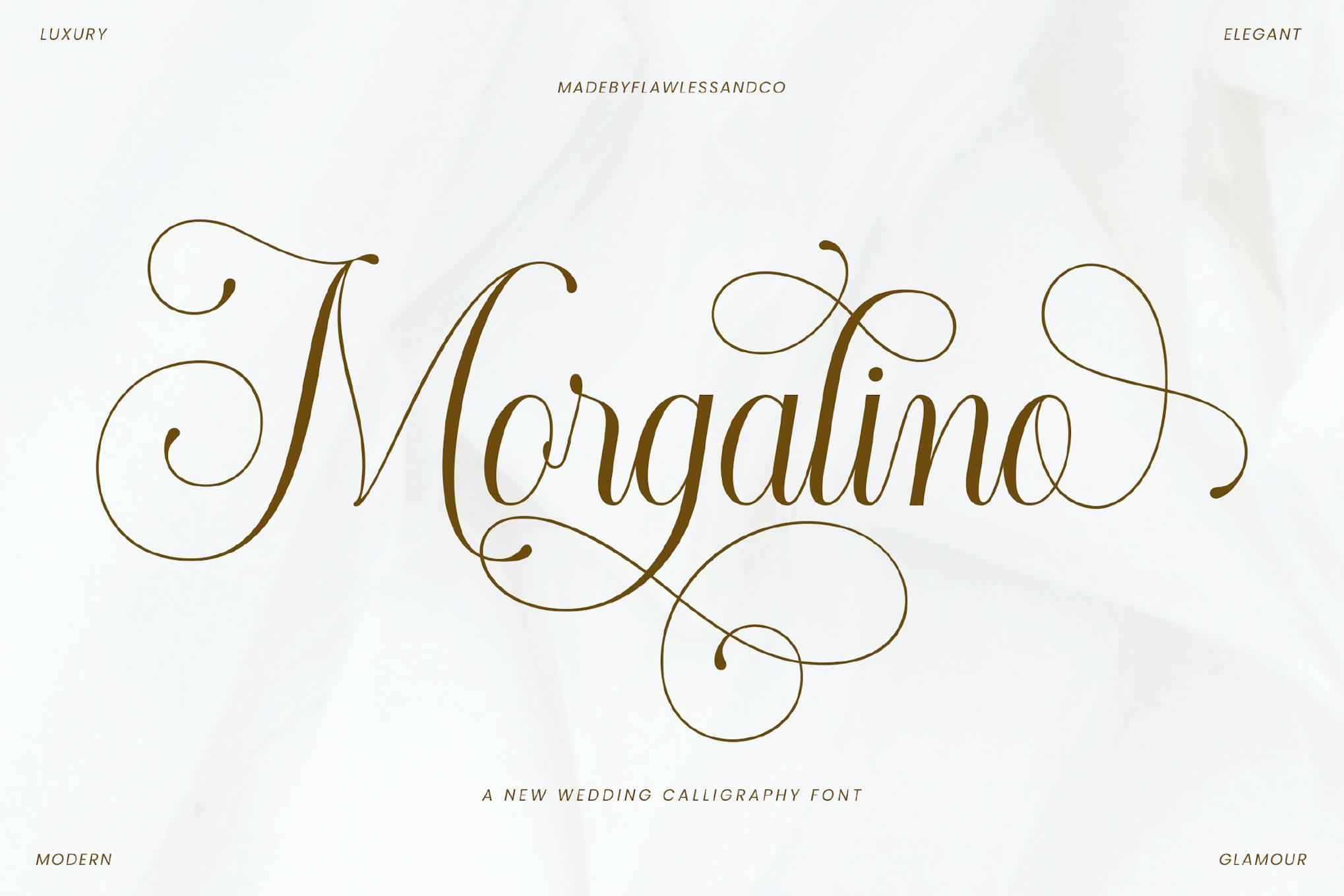 Morgalino – Wedding Calligraphy Font