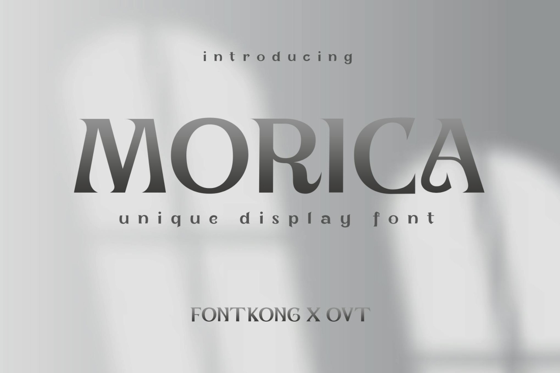 Morica - Unique Display Font
