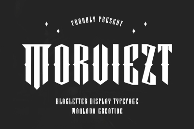 Morviezt Blackletter Display Font