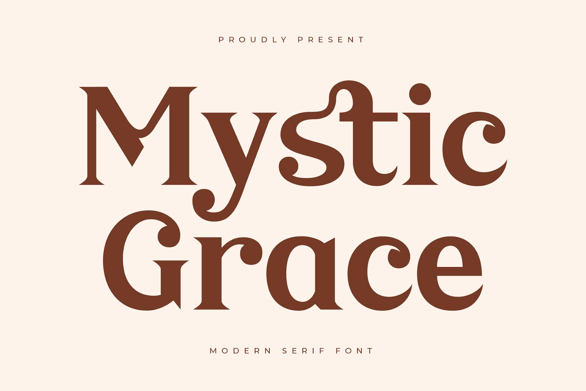 Mystic Grace Modern Serif Font