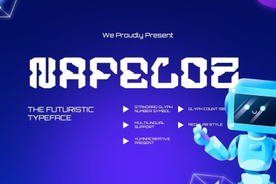 Nafeloz - Futuristic Font