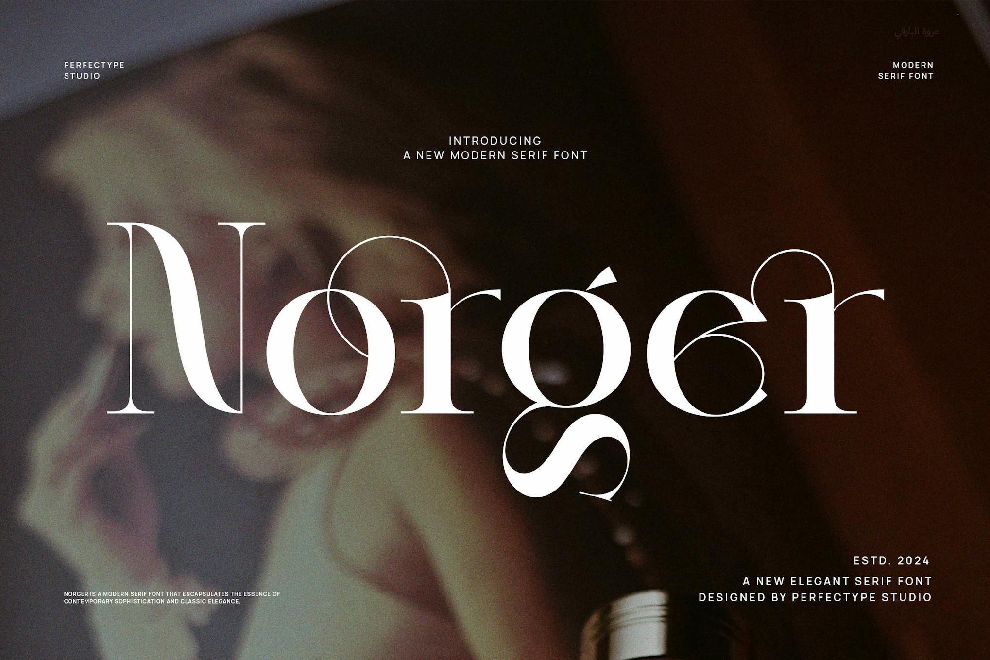 Norger Modern Elegant Serif Font Typeface