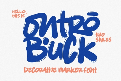 Ontro Buck - Decorative Marker Font