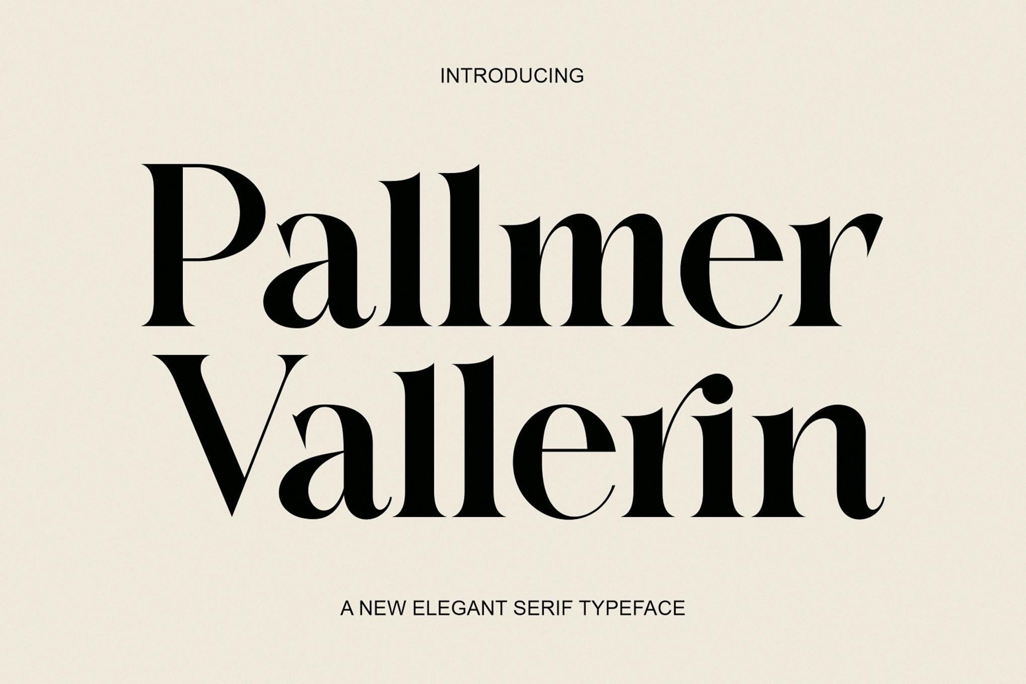 Pallmer Vallerin Elegant Serif Typeface