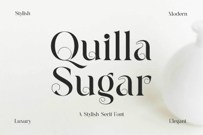 Quilla Sugar Stylish Serif Font