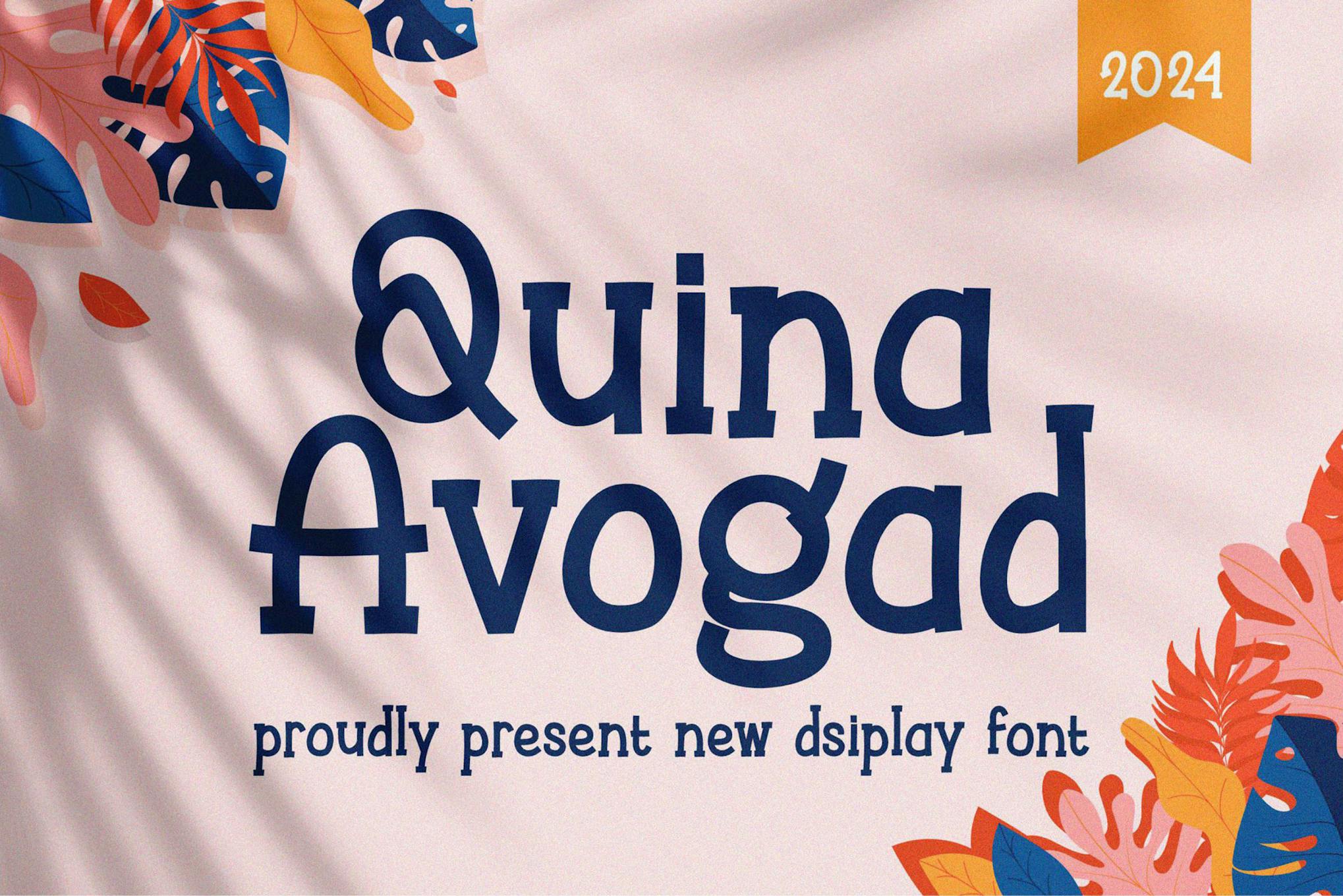 Quina Avogad – Cute Display Font