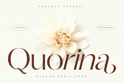 Quorina Modern Serif Font