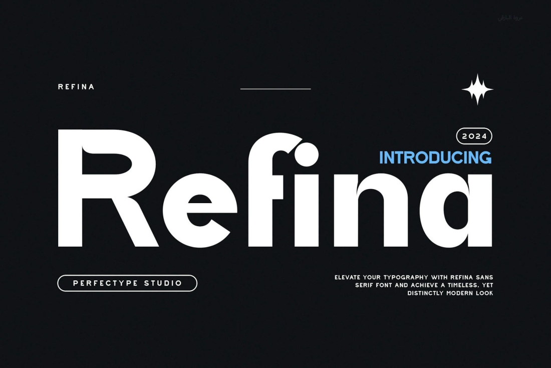 Refina Modern Futuristic Sans Serif Font